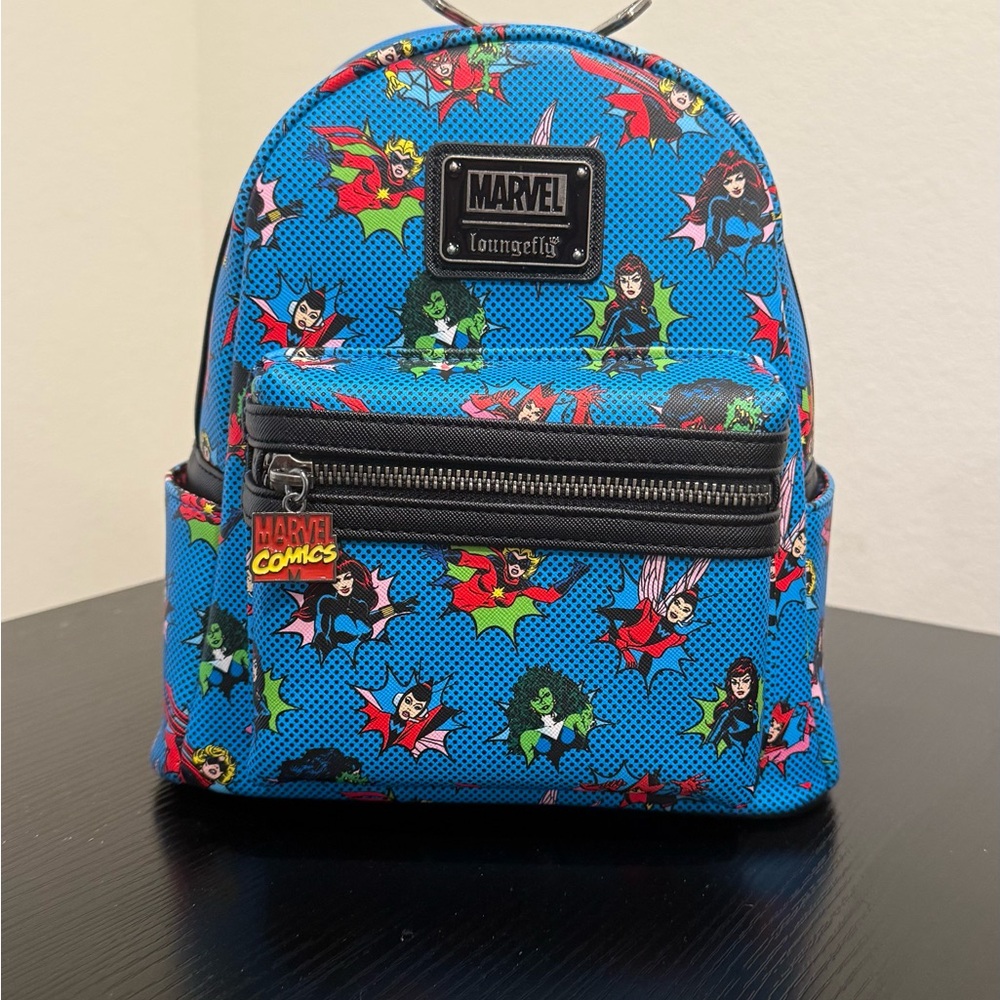 Loungefly Women of Marvel Blue Backpack